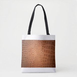 Brown skin leather texture backgroundskin,abstract tote bag