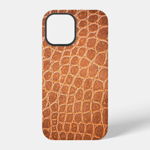 Brown skin leather texture use for background iPhone 12 case