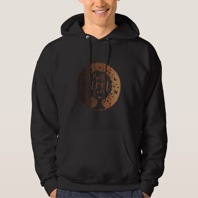 Brown skin Queen Melanin Dream Big Queen Natural A Hoodie (Front)