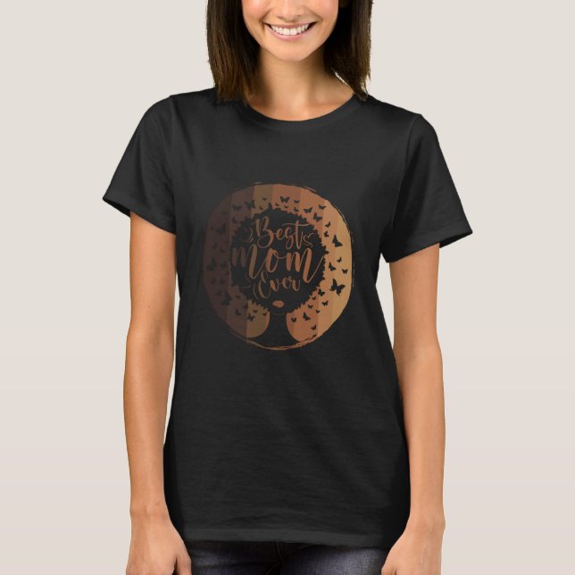 Brown skin Queen Melanin Dream Big Queen Natural A T-Shirt (Front)