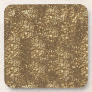 Brown Snake Skin Coaster