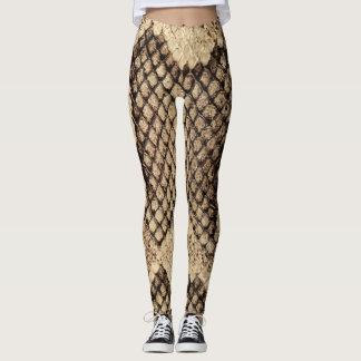 Brown Snake Skin Leggings