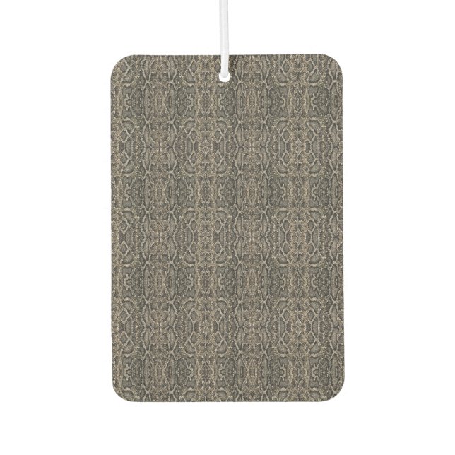 brown snake skin pattern | car air freshener (Front)