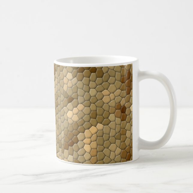 Brown Snakeskin Pattern Coffee Mug (Right)