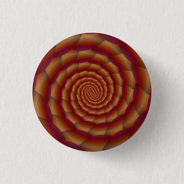 Brown Snakeskin Spiral Button (Front)