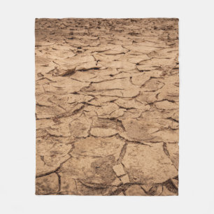 Brown soil fleece blanket