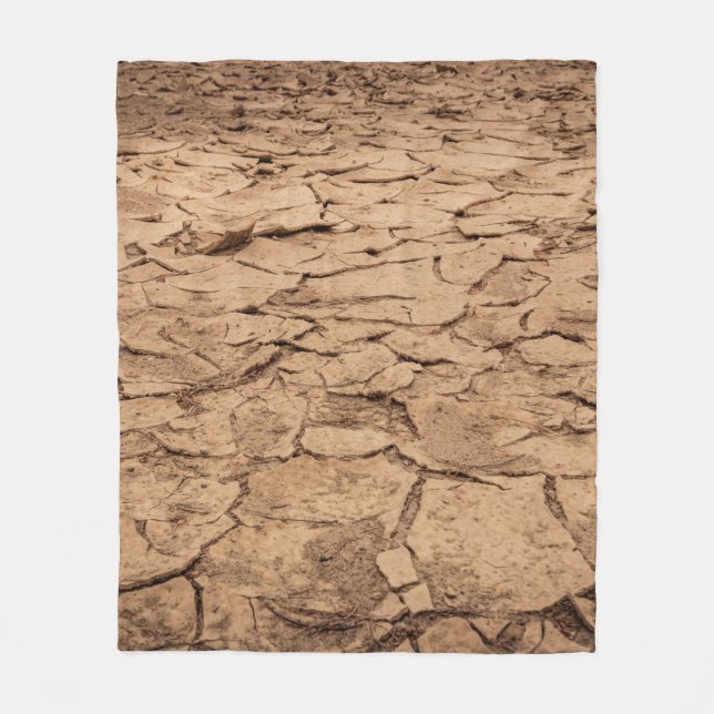Brown soil fleece blanket (Front)