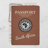 Brown South Africa Passport