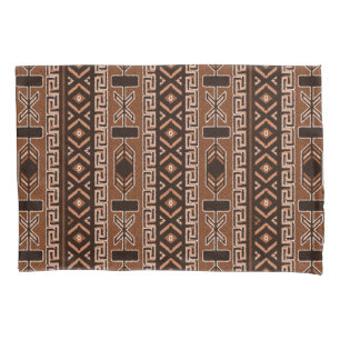 Brown Southwest Aztec Pattern Pillowcase