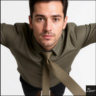 Brown Speckle Charm Tie