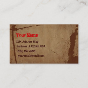 Brown Splatter Profile Card