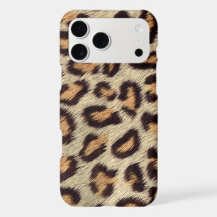 Brown spots leopard faux fur