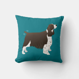 Brown Springer Spaniel Basic Breed Customisable Cushion