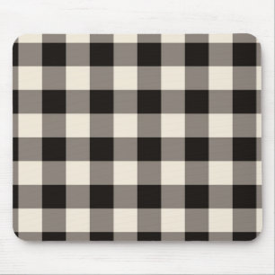Brown Square Check Mouse Mat
