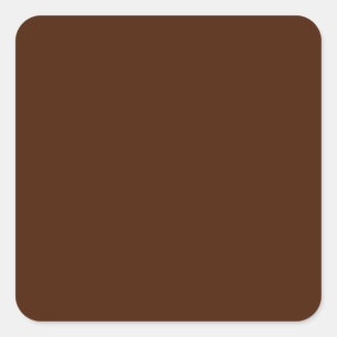 Brown  Square Sticker