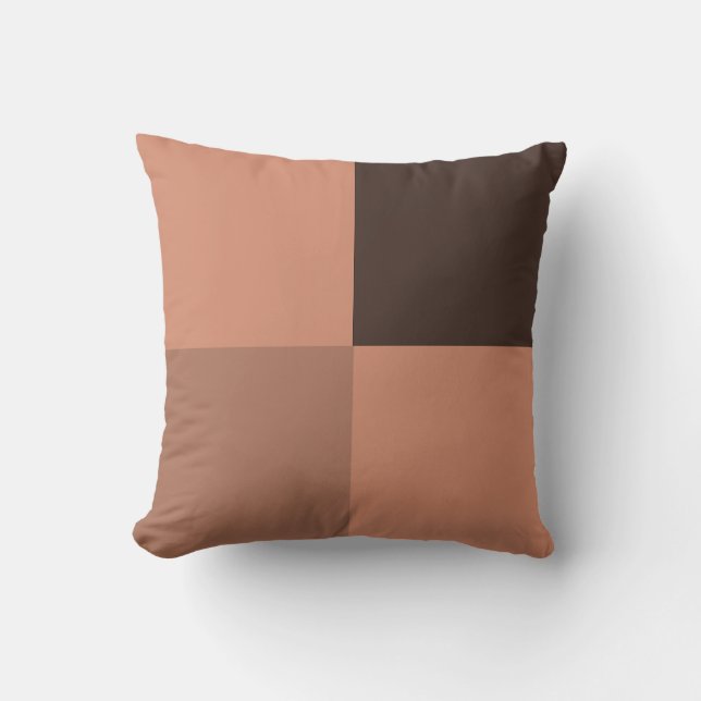 Brown Squares Cushion (Front)