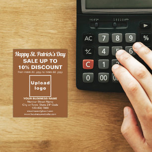 Brown St. Patrick's Day Business Sale Flyer