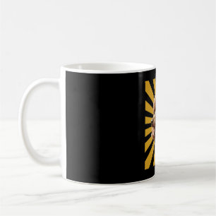 Brown Standard Poodle Retro Sunburst Coffee Mug