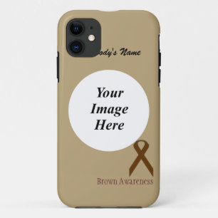 Brown Standard Ribbon by Kenneth Yoncich iPhone 11 Case