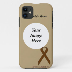 Brown Standard Ribbon by Kenneth Yoncich iPhone 11 Case