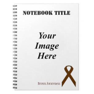 Brown Standard Ribbon by Kenneth Yoncich Notebook