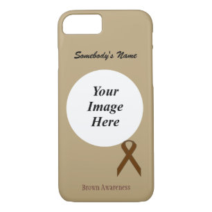 Brown Standard Ribbon Tmpl by Kenneth Yoncich iPhone 8/7 Case
