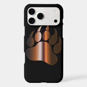 BROWN STEEL BEAR PAW ON BLACK