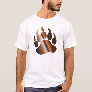 BROWN STEEL BRONZE  BEAR PAW T-Shirt