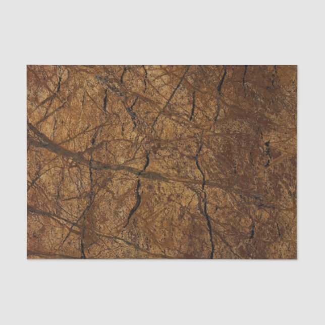 Brown Stone Pattern Father's Day Tissue Paper (Front)