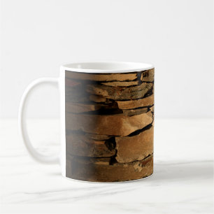 Brown stone wall coffee mug