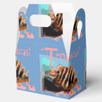 Brown Striped Fish Favour Box