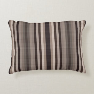 Brown Striped Pattern Decorative Cushion
