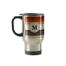 Brown striped pattern Mug