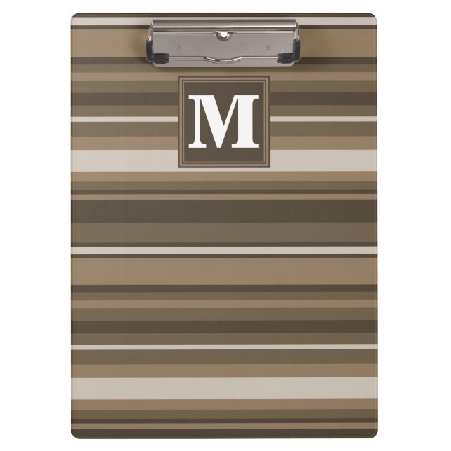 Brown stripes clipboard (Front)