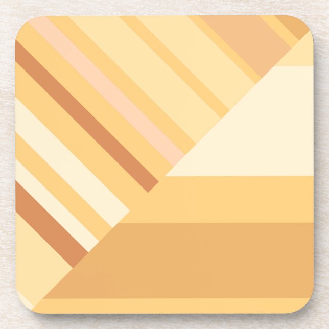 Brown Stripes Coaster (Front)