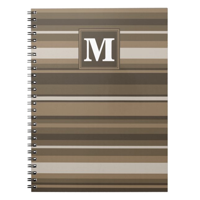 Brown stripes notebook (Front)
