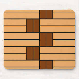 Brown Stripes Pattern Mouse Mat