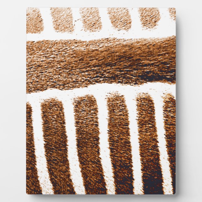 Brown Stripes_ Plaque (Front)