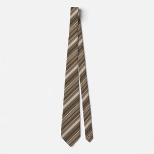 Brown stripes tie