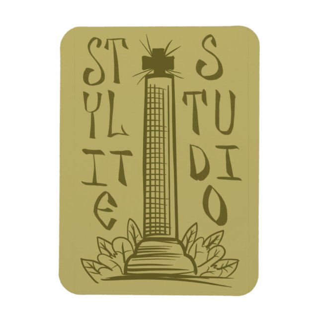 Brown Stylite Studio Magnet (Vertical)