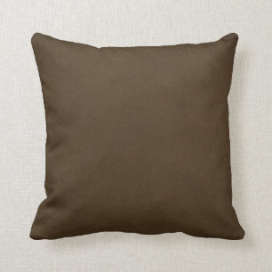 Brown Suede Look Cushion