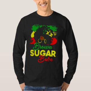 Brown Sugar Babe Black Girl Africans Black History T-Shirt