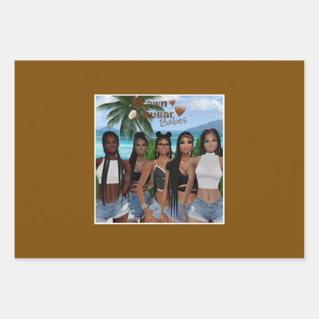 Brown Sugar Babes Gift Wrap 16 (Front)