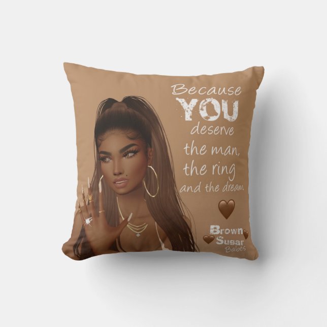 Brown Sugar Babes Pillow 3 (Front)