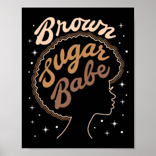 Brown Sugar Be Black History Black Women Girls Fre Poster