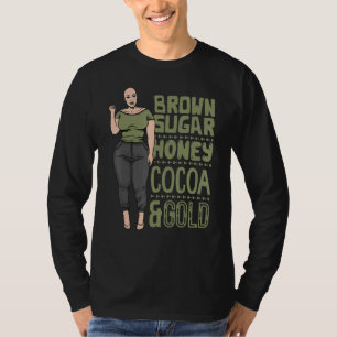 Brown Sugar Honey Cocoa Black Queen Plus Size Wome T-Shirt