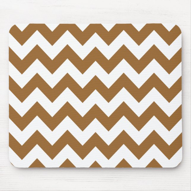 Brown Sugar Neutral Chevron Mouse Mat (Front)