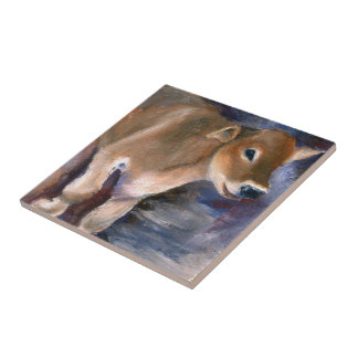 Brown Swiss Calf Tile