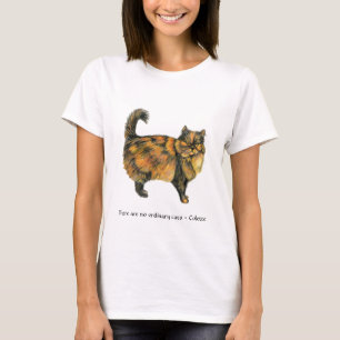 Brown Tabby Cat Ladies T-shirt