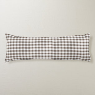 Brown Table Cloth Pattern Body Cushion
